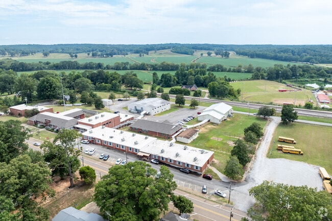 Potts Camp Middle School has plenty of green space.