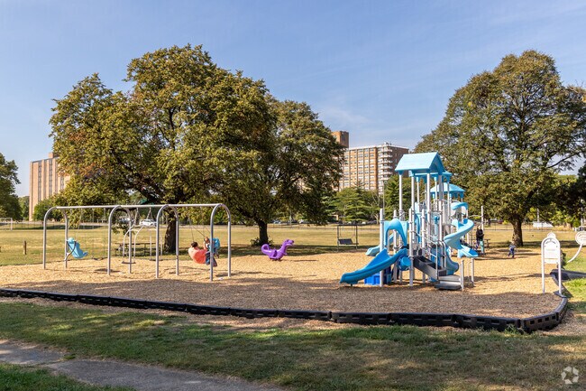 Historic Inner East's Bomberger Park offers plenty of opportunities for your children's exercise.