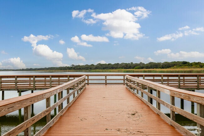 The pier at Dell Holmes Park is a nice spot to fish in Highland Oaks.