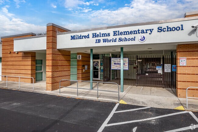 Mildred Helms elementary school is rated a B on Niche.