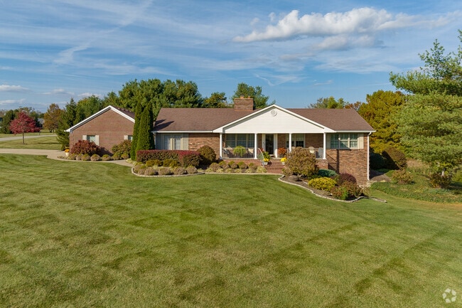 Ranch-style homes featuring well-manicured lawns are a frequent sight in Paynes Depot.