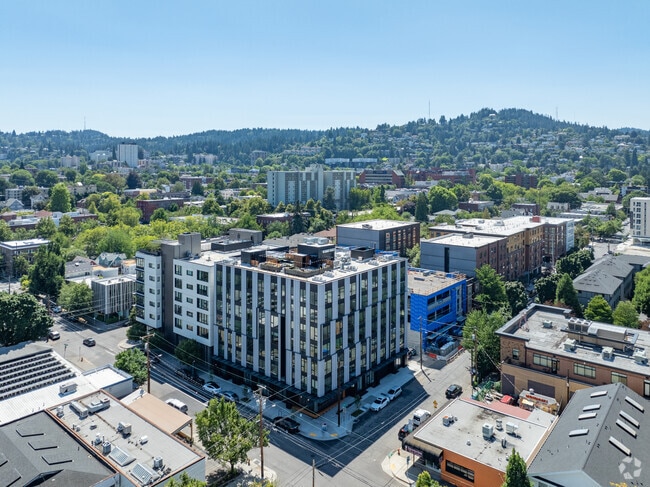 Aerial View of MERX in Slabtown, Portland