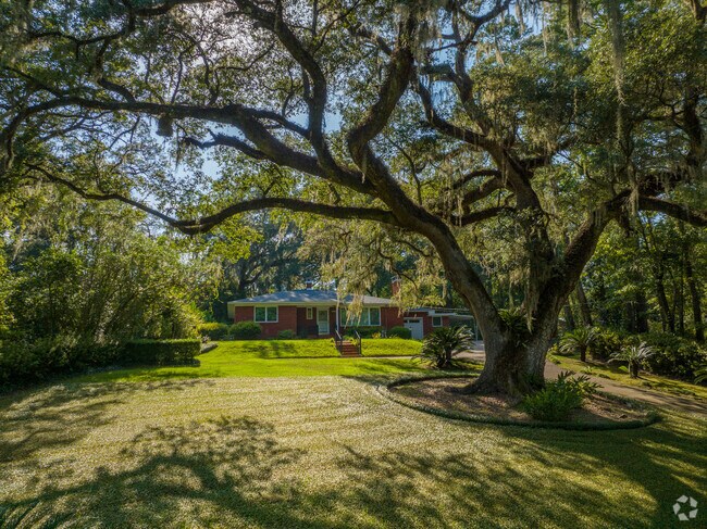This majestic oak tree commands your attention as you round the corner on Indianhead Drive.