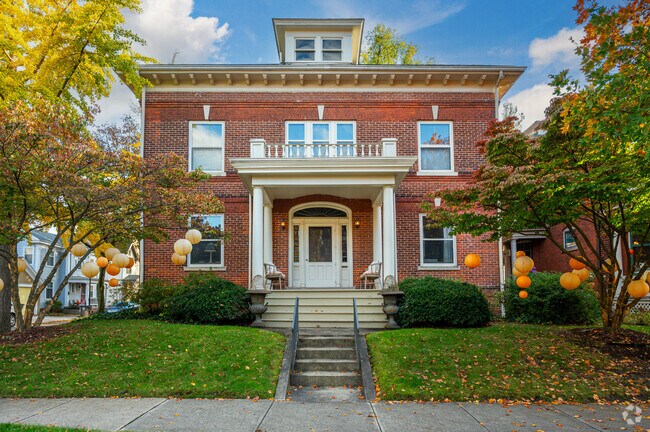 This large Four Square is a popular home style in Fort Wayne's West Central neighborhood.