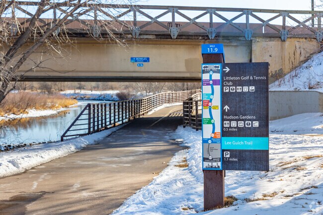The Platte River Path in Goddard can take walkers or cyclists all the way up to the Mile High Stadium in Denver.