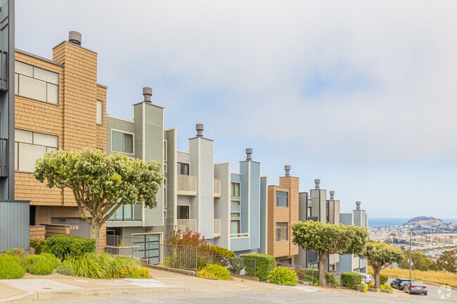 Uniform developments checkerboard the layout of Glen Park streets.