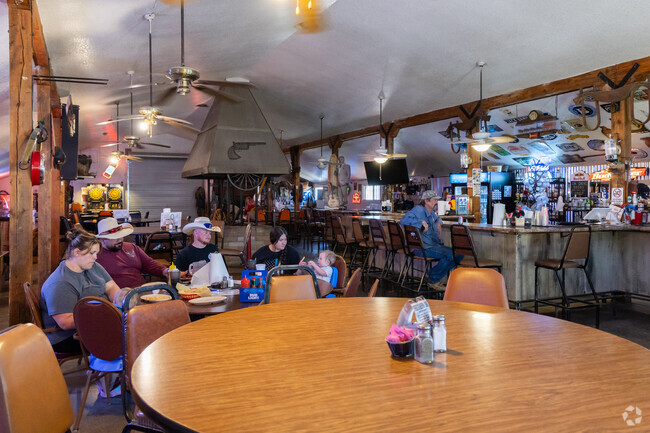 Fred's Arena Bar and Steakhouse is a local favorite for families near Diamond Bell Ranch.