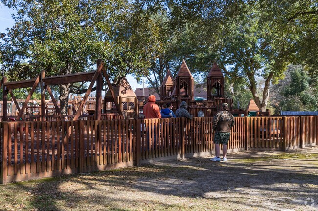 Community Kids Park, central to downtown of Bay Minette,   brings families together.