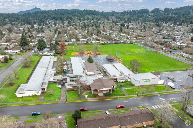 Adams Elementary School is located on W 22nd Ave in Eugene, Oregon.