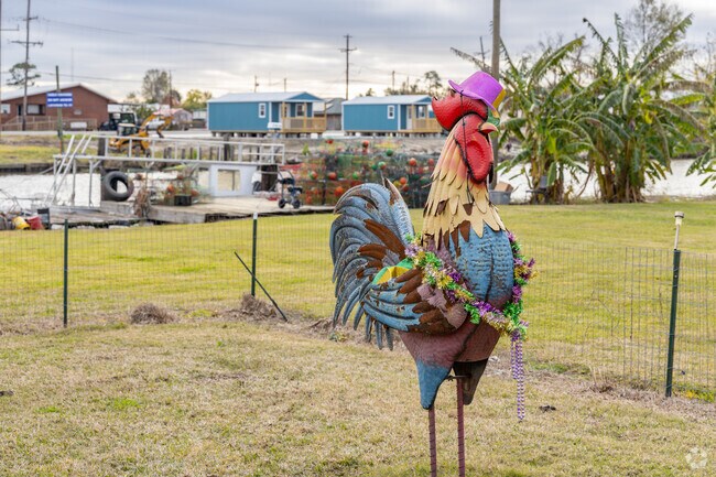 The spirit of Mardi Gras is strong in the neighborhood of Larose.