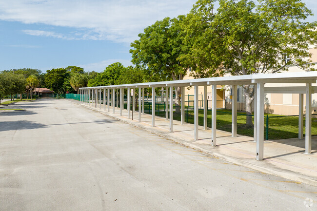 Dropoff area at Boca Raton Community Middle School.