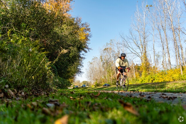 The Falling Waters Trail connects to the Inter-City Bike Trail in Jackson.