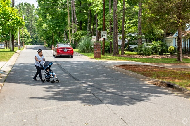 Many of the streets in Idlewild Farms do not have side walks.