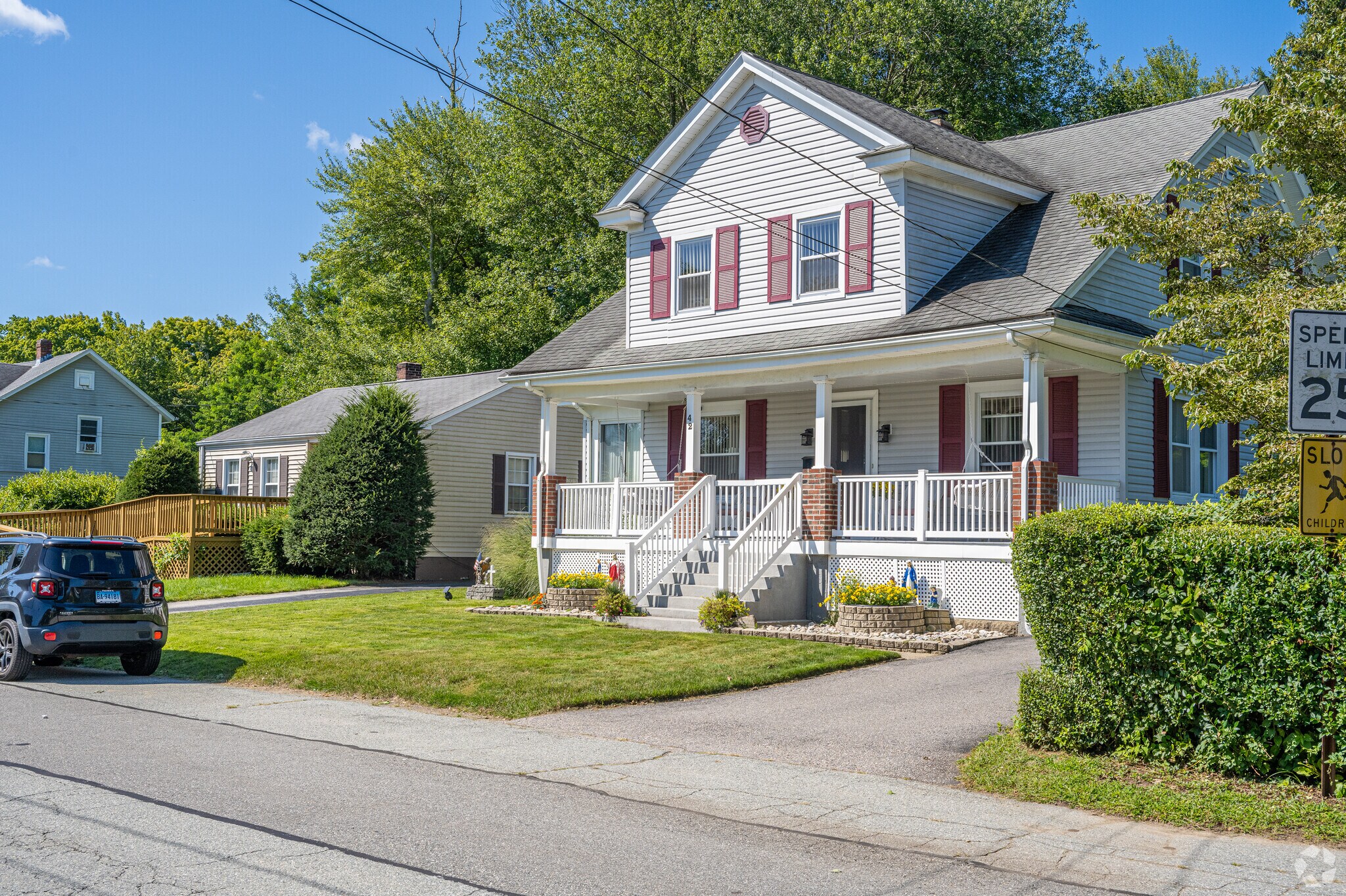 Quaint porches and dormers help give Phillips a classic New England asethetic.