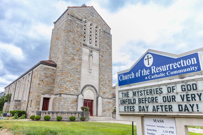Church of the Resurrection in Bond Hill serves mass and hosts a food pantry for the community.