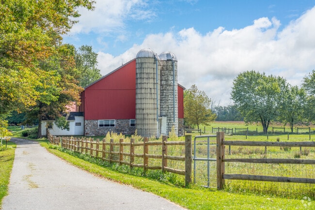 Bucolic farms make a drive through New Hanover Township a pleasure.