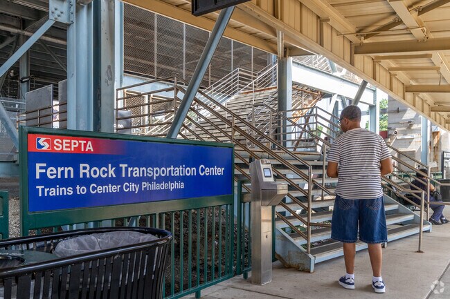Fern Rock Transportation Center is a local hub, providing transit options in every direction.