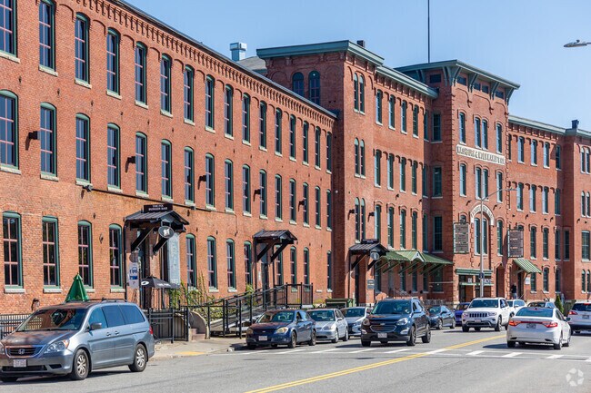 The Fix Burger Bar occupies a historic brick building near Indian Lake East.