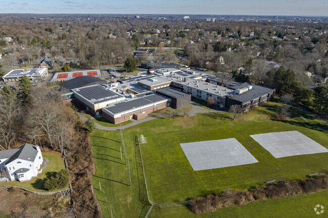 Fairfield Woods Middle School at 1115 Fairfield Woods Road in Fairfield, CT.
