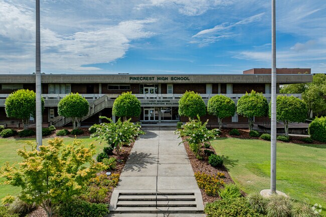 Pinecrest High School serves over 2200 students.