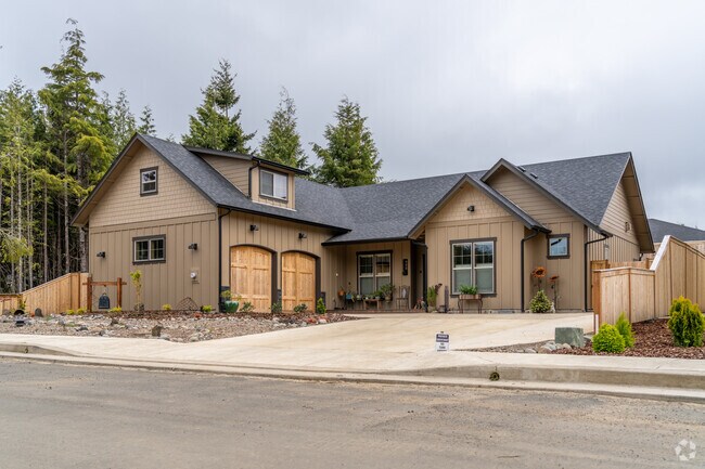 New traditional homes can be found around the city of Waldport.