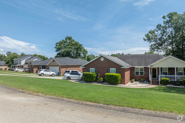 Brick ranches dot McBean’s landscape, offering sturdy one level homes amid spacious yards.