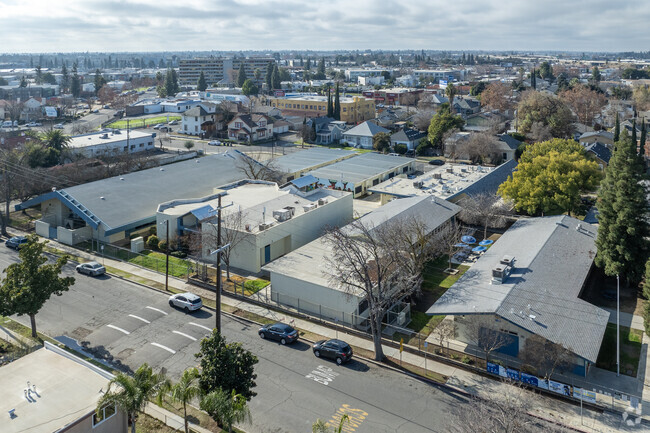 The campus of Lowell Elementary School in Fresno.
