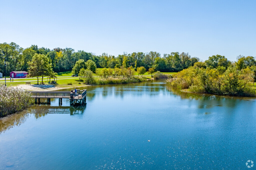 Dockside views frame quiet water at Falls Township Riverfront Preserve.