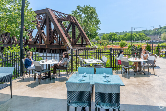 Pier131 Kitchen & Bar is a popular spot for seafood and cocktails by the Housatonic River, a short drive from Oronoque.