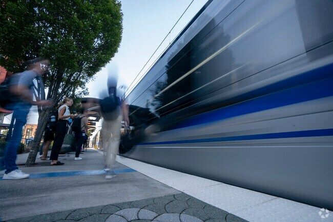 Charlotte light rail is easy for Ponderosa-Wingate residents to hop on for travel or commutes.