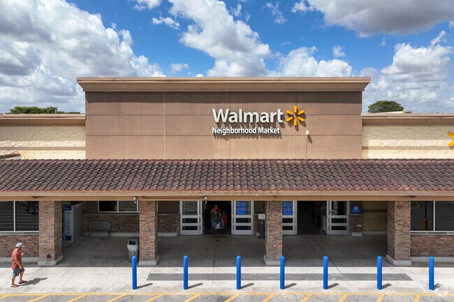 Walmart has a neighborhood edition in Tamrac that gives easy access to grocery shopping.