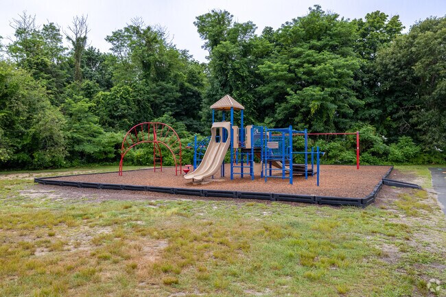 Cold Spring School in Plymouth offers a modern play structure for students.