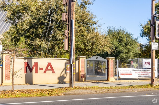 Menlo-Atherton High is surrounded by a secure perimeter.