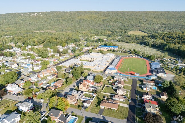 Part of a large educational complex, the Lewis M. Myers Elementary School serves grades K-4.