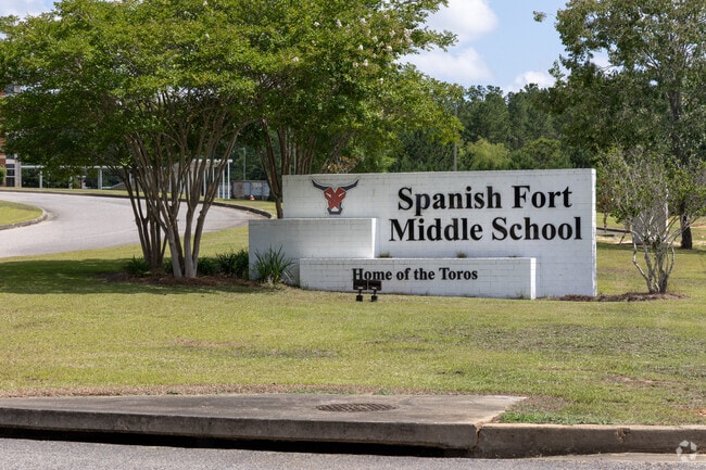 Spanish Fort Middle School serves grades 6–8 in Baldwin County.