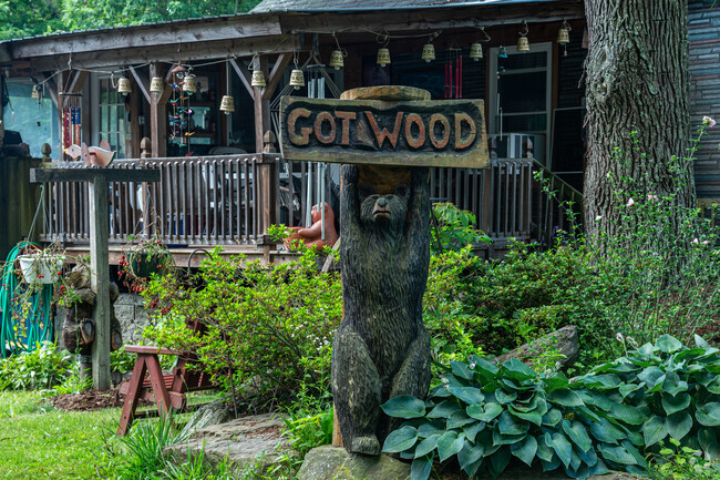 Some family owned businesses in Crest View Heights dose woodwork for the whole neighborhood.