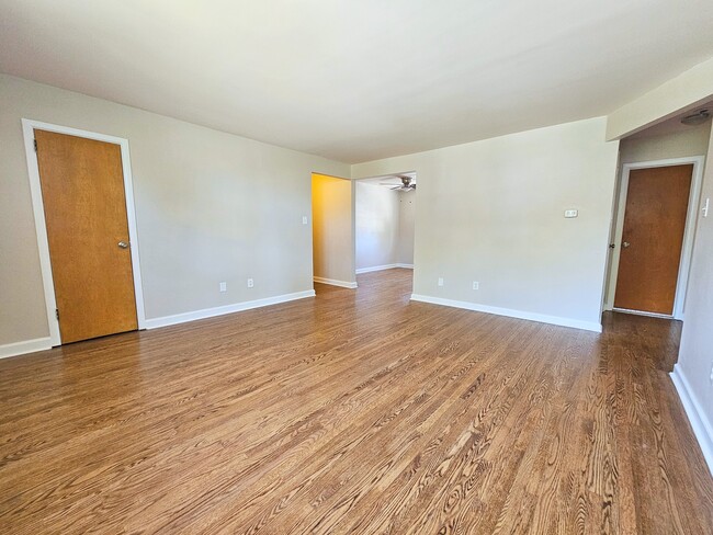 Living room with large closet