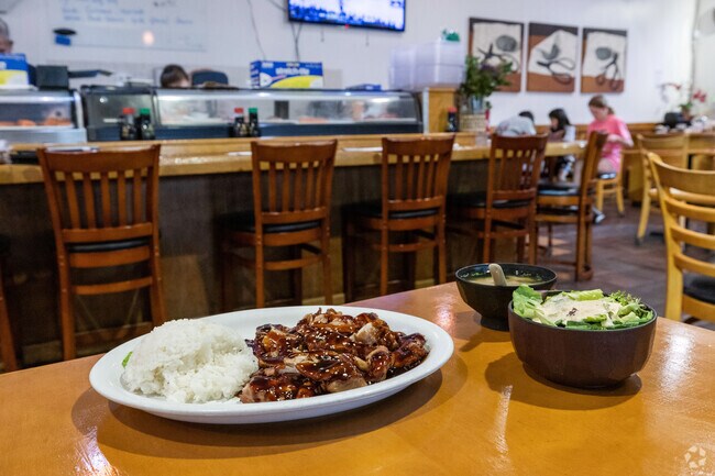 Toyo Sushi's chicken teriyaki Northgate's taste of Japan.