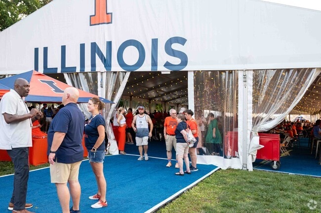 Stone Creek is near Memorial Stadium where they have tailgate parties for Illini football games.