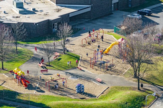 Ramsey Elementary School has a large play area for students to utilize.