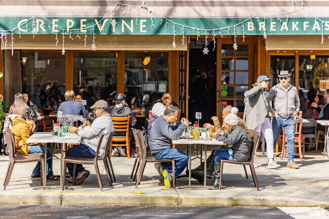 Crepevine serves sweet & savory crepes, plus classic American bites.