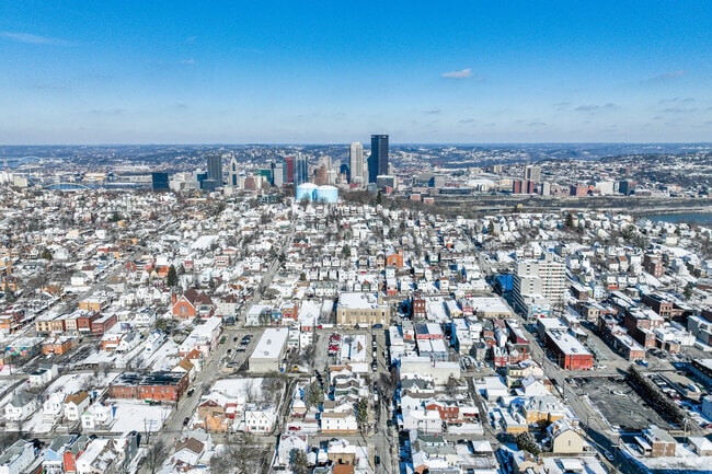 Downtown Pittsburgh, PA as seen from the Allentown neighborhood