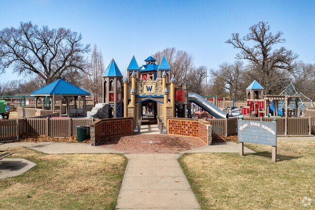 Kids living in Winfield can play at Island Park.