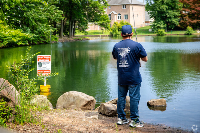 Enjoy the serene surroundings at Brady's Pond Park, right outside of Concord.