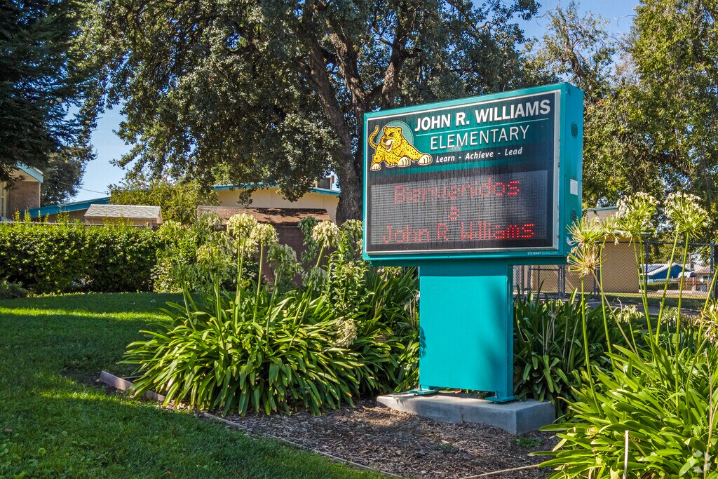 John R. Williams School serves grades serves grades K-6 in Stockton.