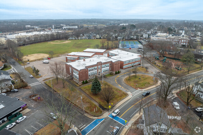 Hollis Elementary School in Braintree has multiple outdoor activities.