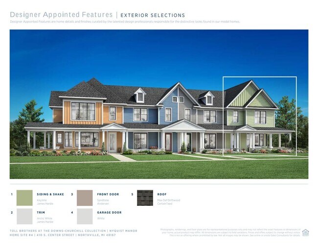 Toll Brothers at The Downs - Churchill Collection, Nyquist Manor Plan unit 38410042, Northville, MI 48167 - photo 7