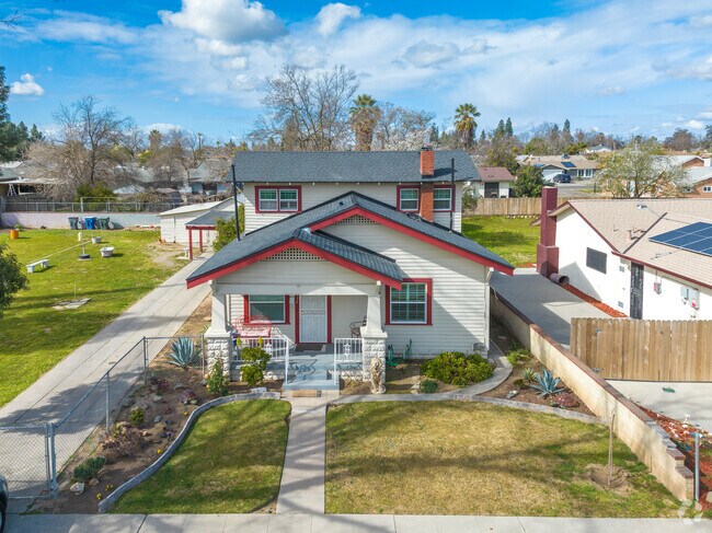 This Germantown home in Downtown Fresno has plenty of yard space.