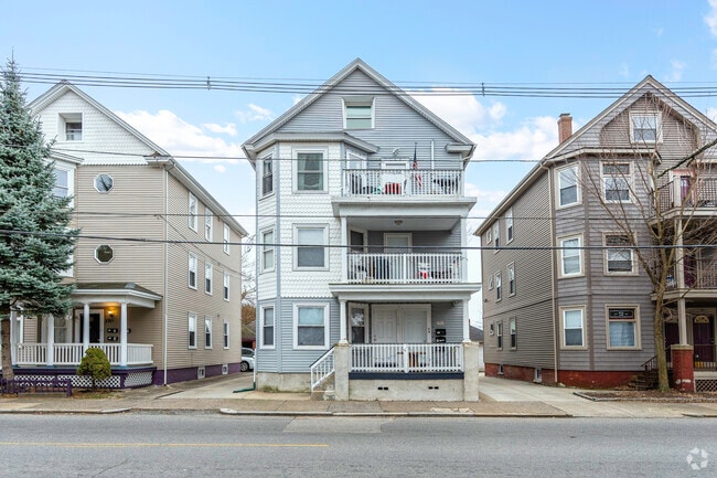 Multifamily homes can be found throughout the Smith Hill neighborhood on Orns Street.