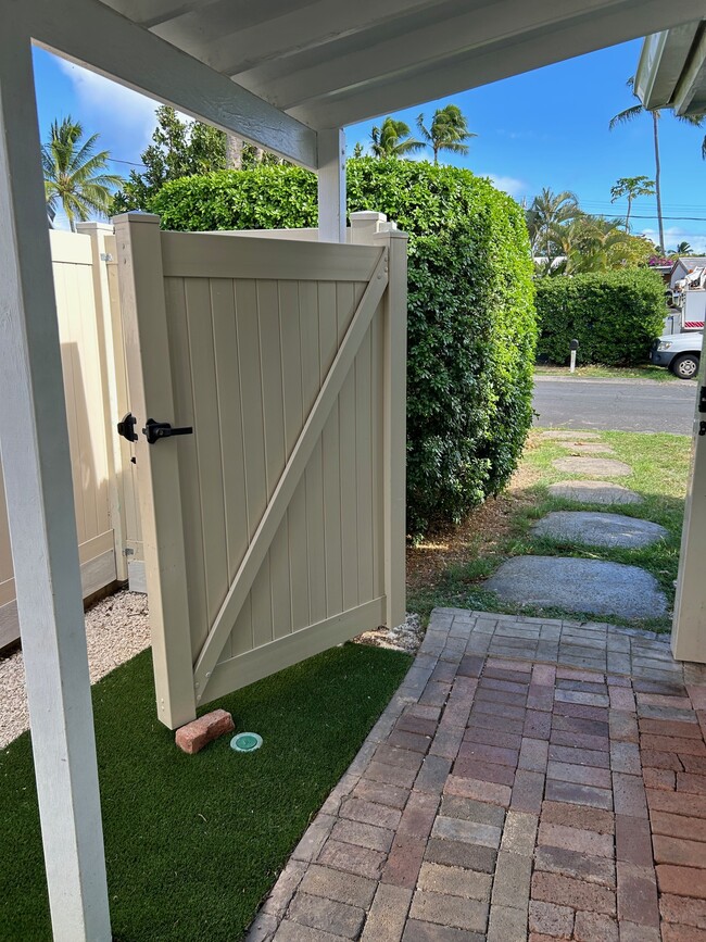 Gated entry and walkway